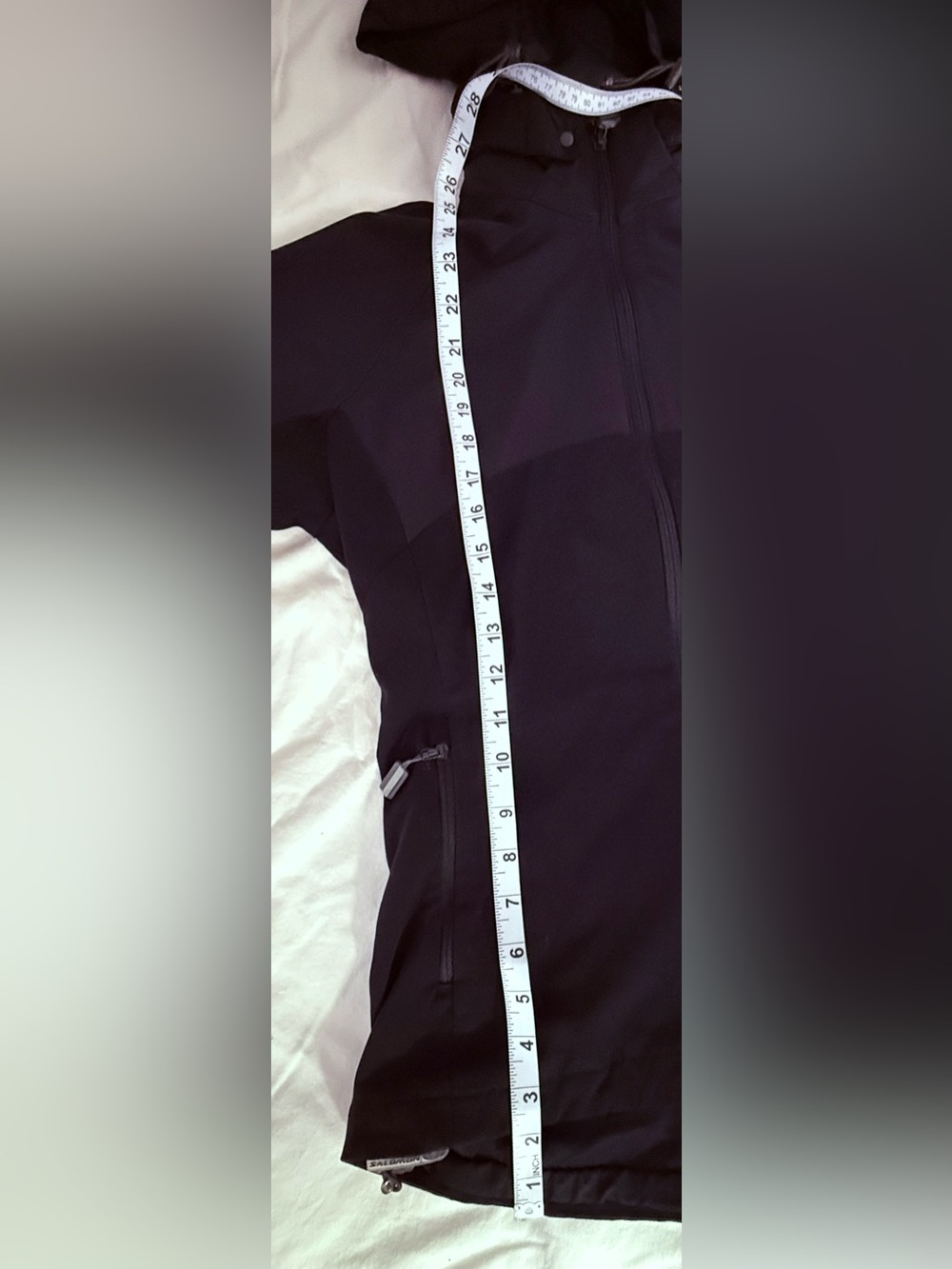 Salomon Black Hooded Hiking or Running Jacket - Picture 6 of 9